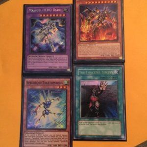 KONAMI YUGIOH CARDS RARE CARD LOT ANIME MANGA TCG SPEEDROID MASKED HERO HOLO